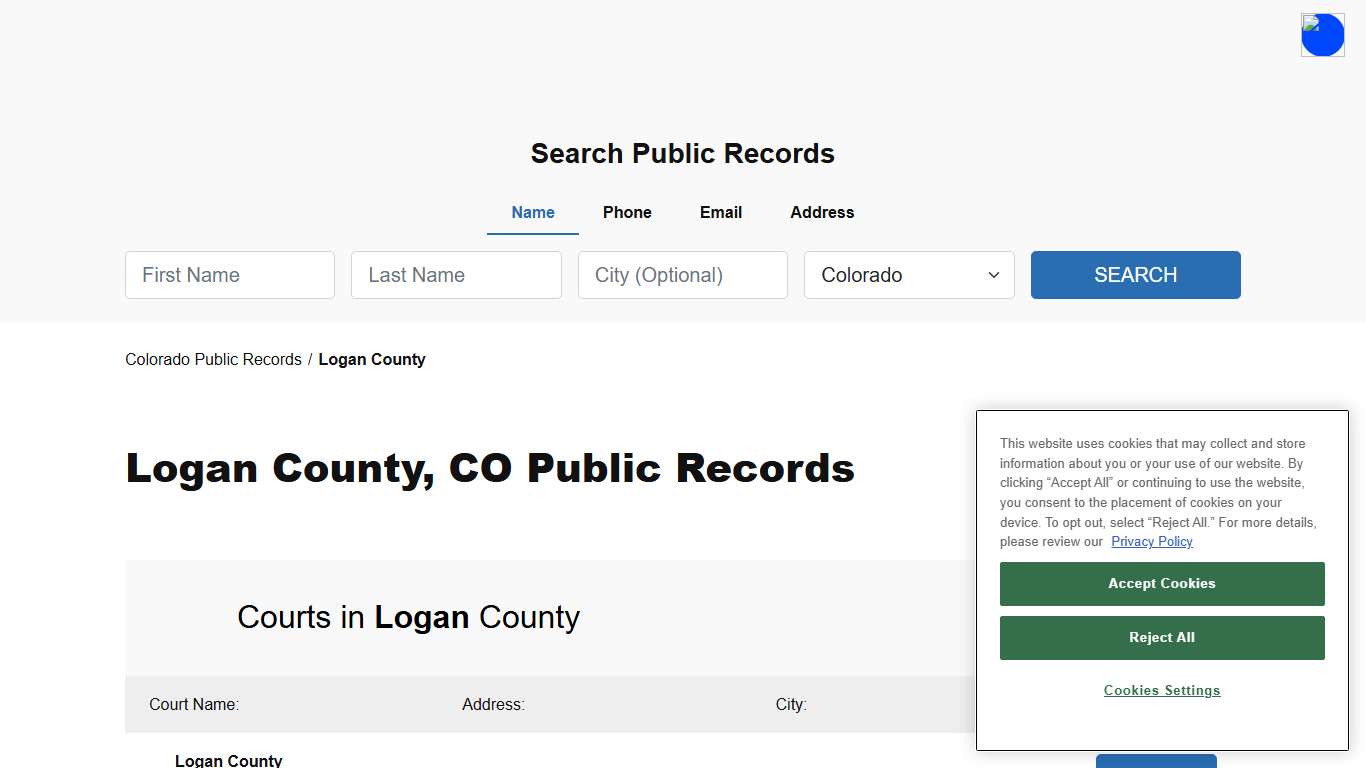 Logan County, CO Public Court, Arrest and Inmate Records - ThePublicIndex